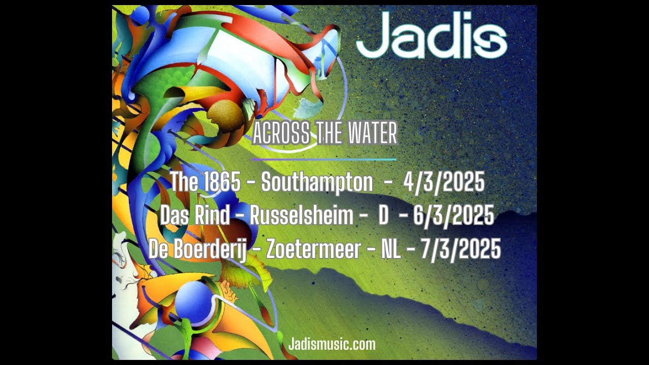 Jadis will be playing the whole of the 'Across The Water' album this March 2026. Jadismusic.com