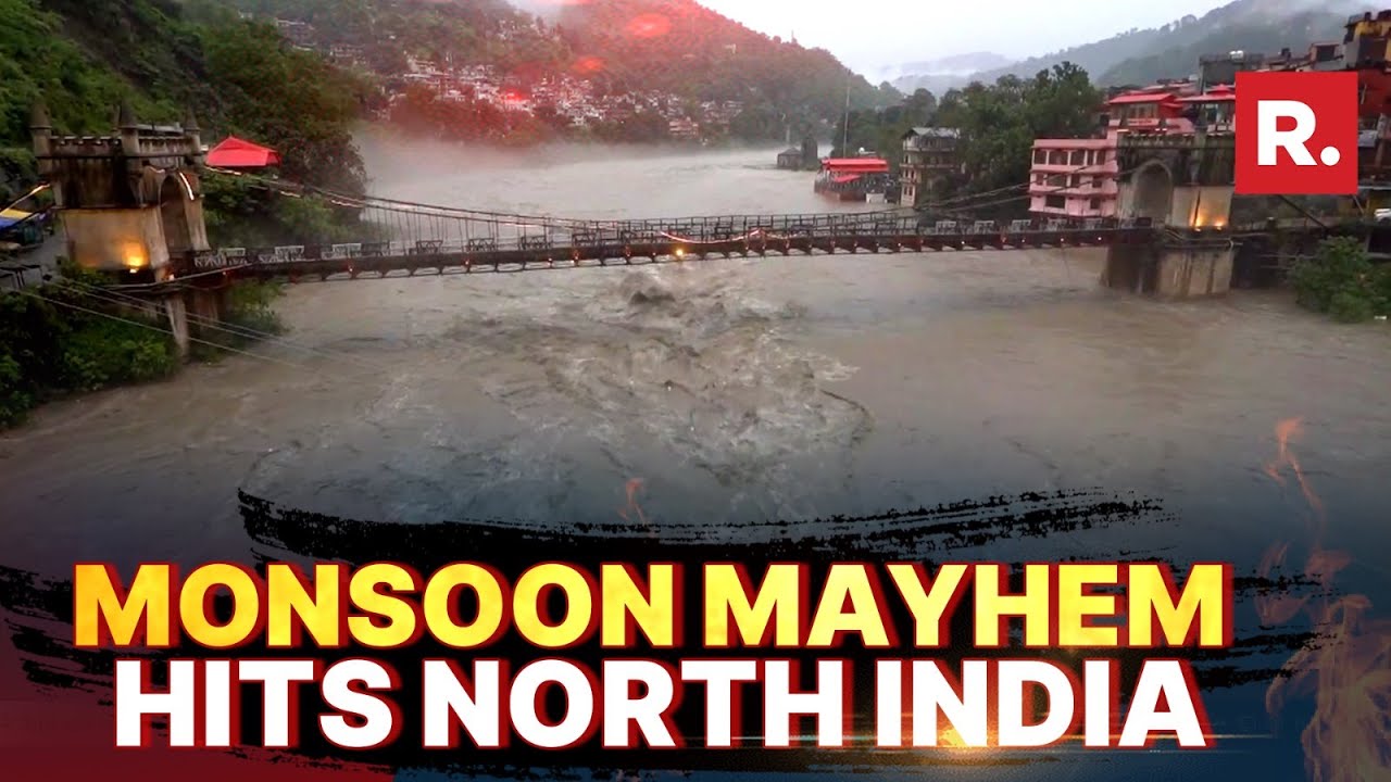 Monsoon Rain Fury Grips North India, Affects Normal Lives Of People | Report From Various States