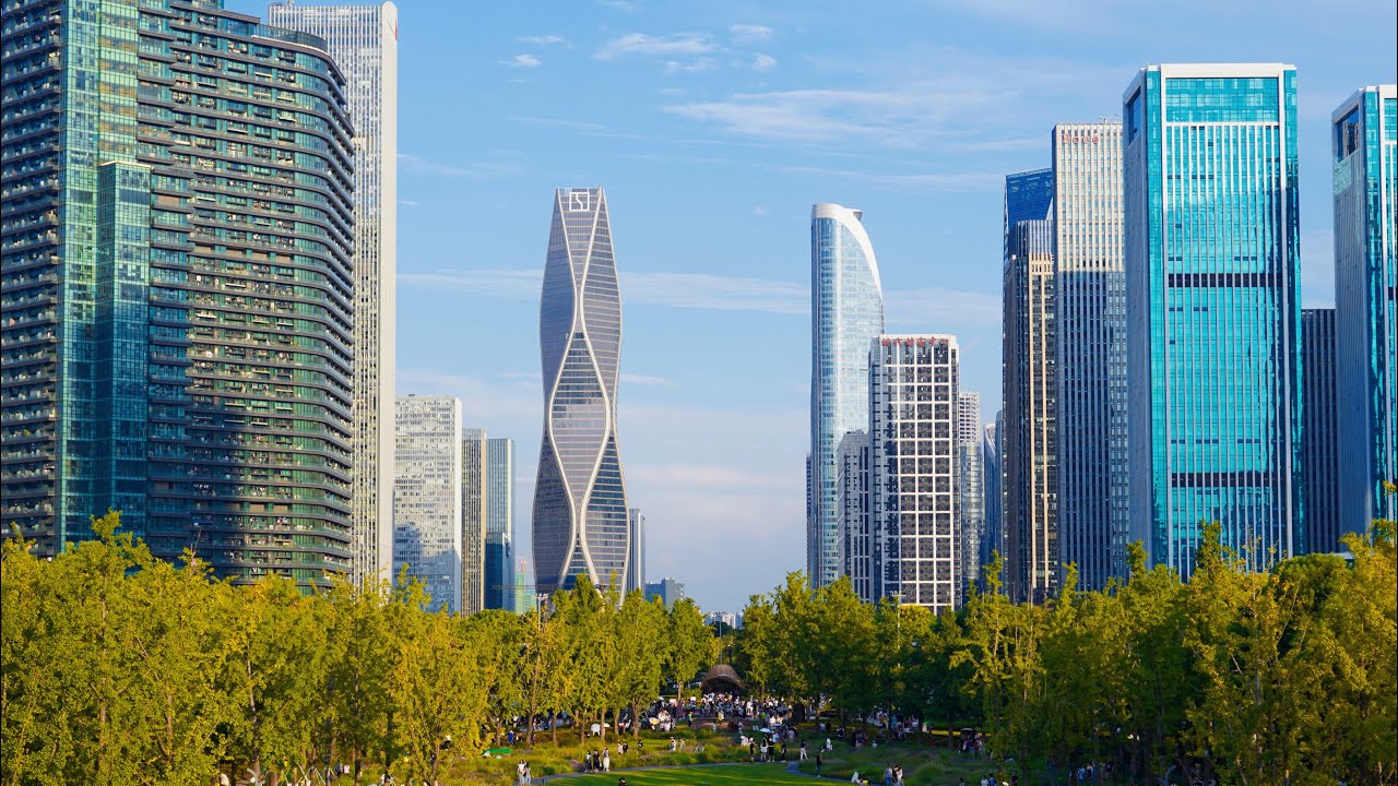 实拍杭州钱江世纪公园，亚运会即将开幕！Hangzhou Qianjiang Century Park, the Asian Games is about to open!