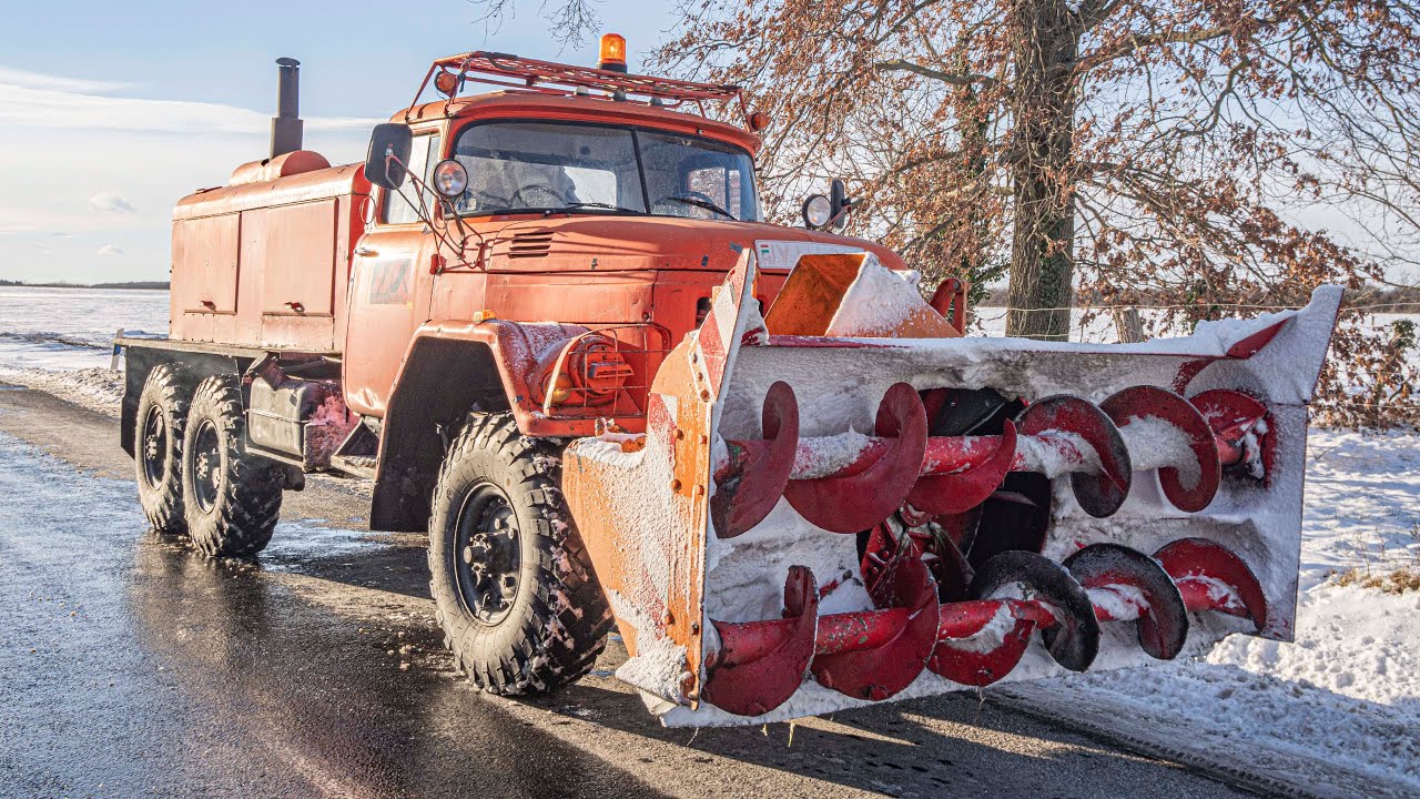 ZIL-157 Snow blower 2026 3x Mercedes-Benz, Renault Truck [Hómarás és hótolás] 2026.01.11