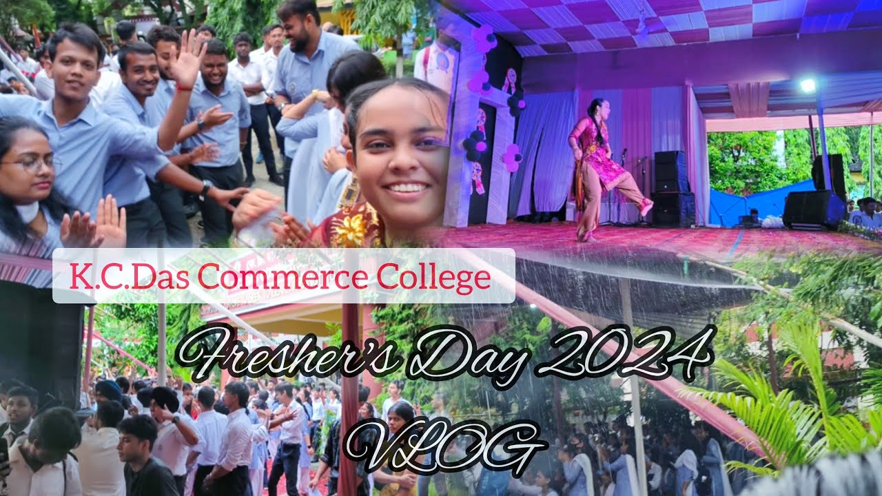 |K.C.Das Commerce College General Fresher's 2024 ✌️🙃 VLOG @SabiaLaskar   #collegelifestyle
