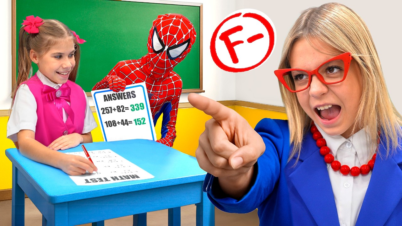 Eva and Superheroes School adventures for kids