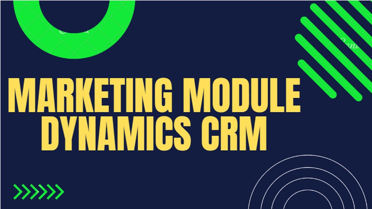 Изучение модуля «Маркетинг» в Dynamics CRM: Dynamics CE