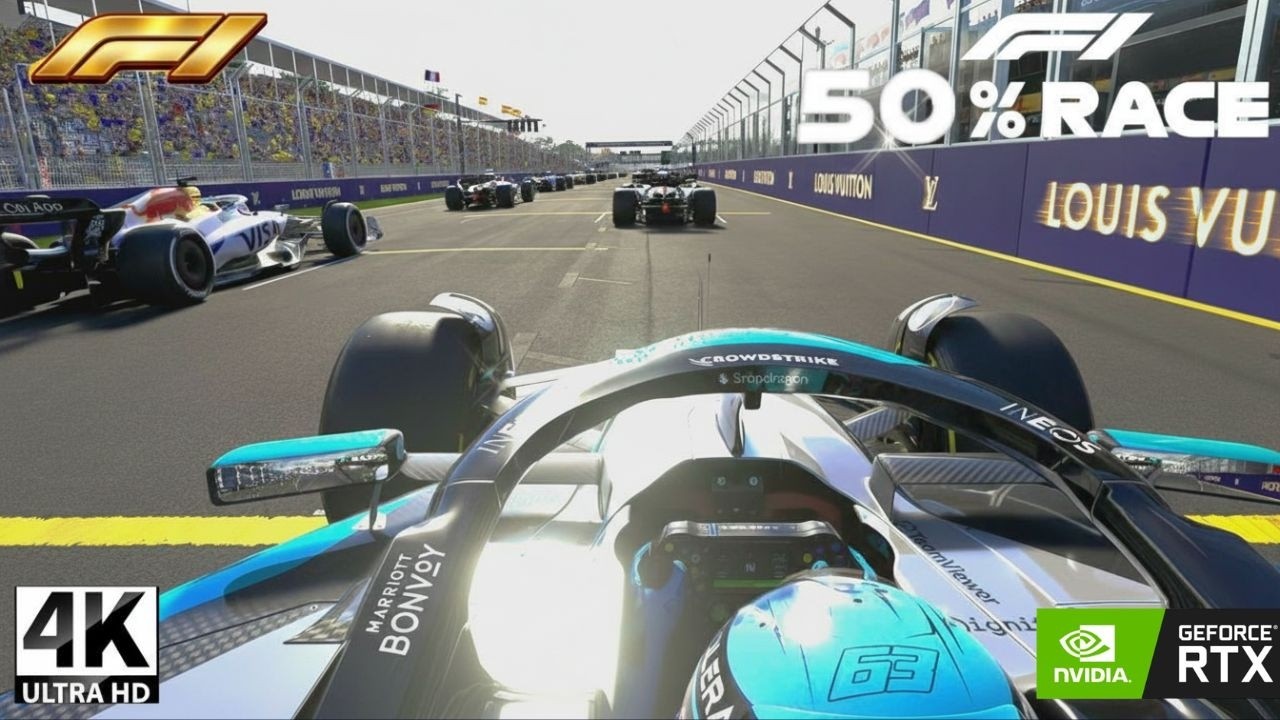 F1 26 Season - Australian GP at 4K RTX Gameplay Mercedes W16 | 50% RaceGameplay