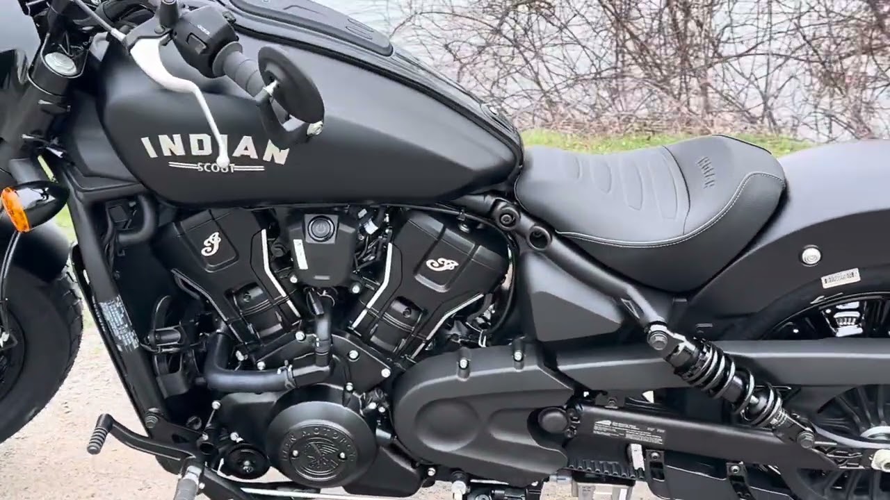 Firing up the beast:  Indian Scout bobber  2025 Limited Tech