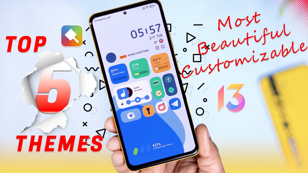 Top 5 MIUI 13 Exclusive Visually Gorgeous Hot Themes | New THEMES | Miraculous Design MIUI Theme🔥