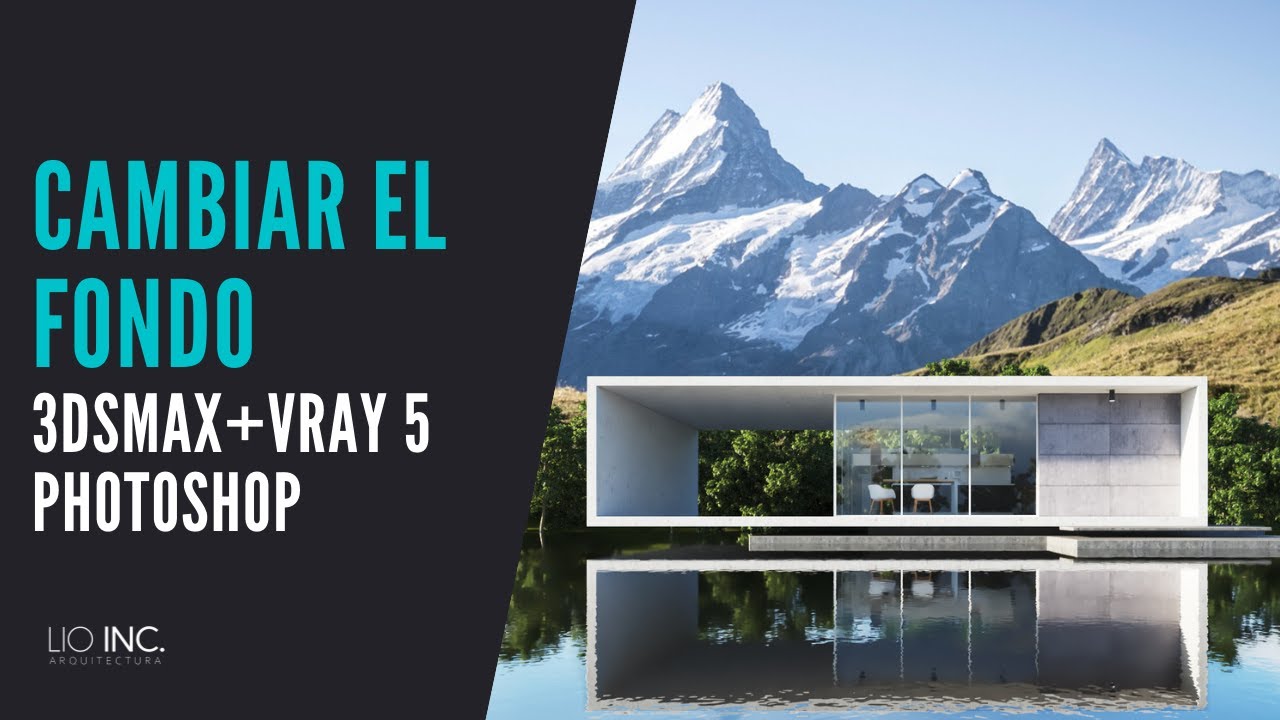 Cómo Cambiar el FONDO de tus RENDERS? - 3dsmax con Vray 5 y Photoshop