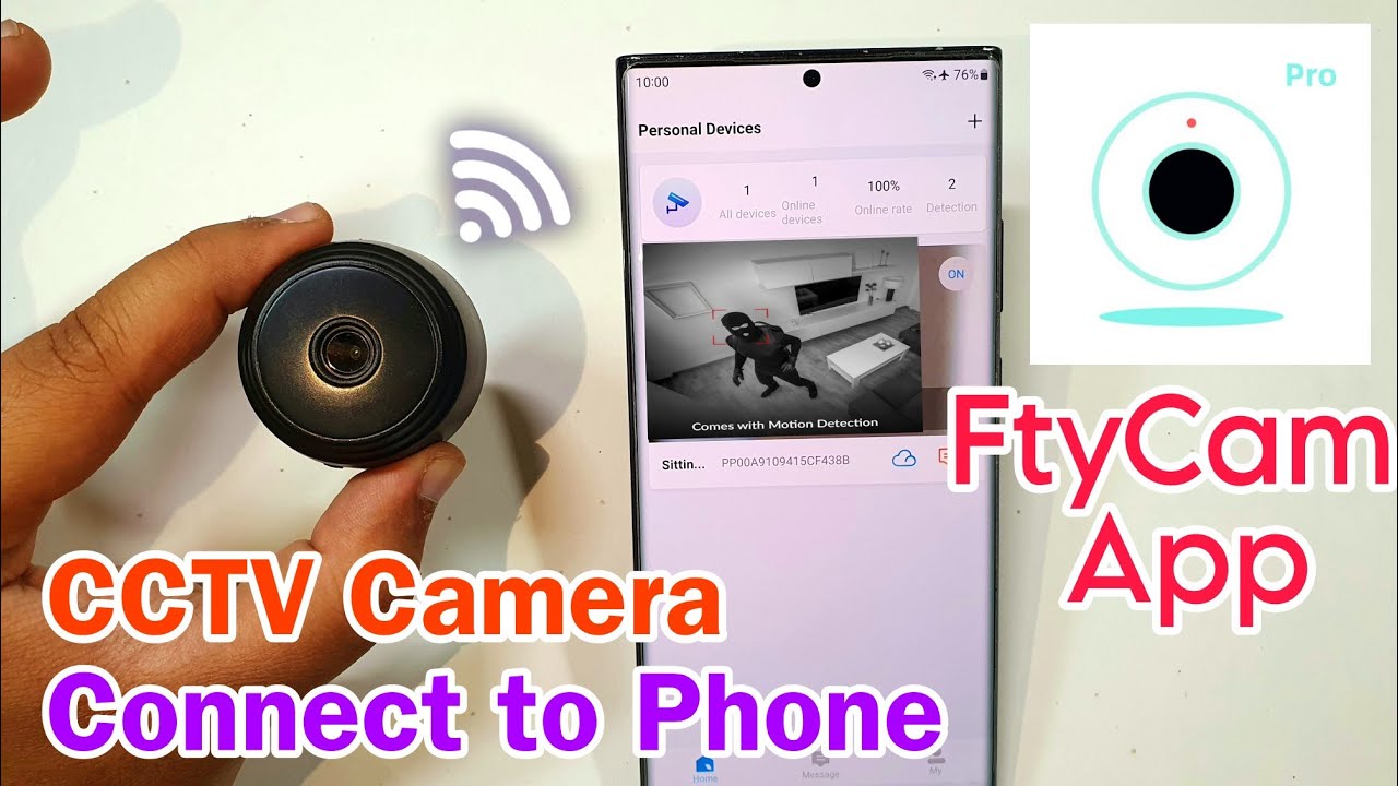 How To Connect CCTV Camera With Mobile Phone | Ftycam App | Ftycam Connect to mobile phone