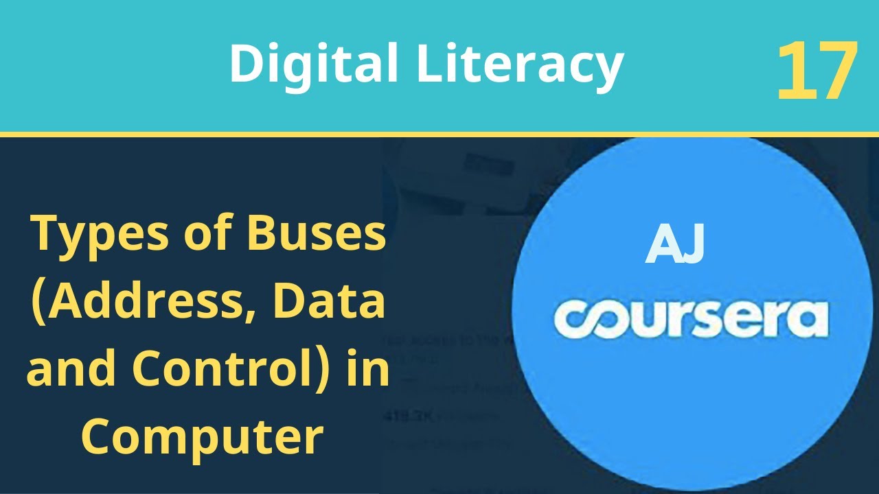 Class 17 | What are Computer Buses & Types Of Computer Buses? | Digital Literacy Complete Course
