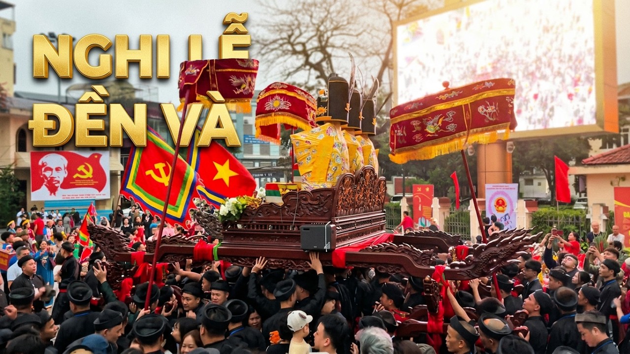  chui kiệu lễ hội đền và -  lễ rước Long ngai bài vị Tam vị Đức Thánh Tản