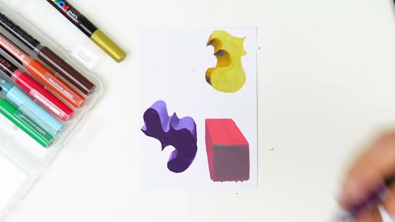 SketchBox How-To: Одноточечная перспектива и смешивание с помощью маркеров (август 2025 г.)