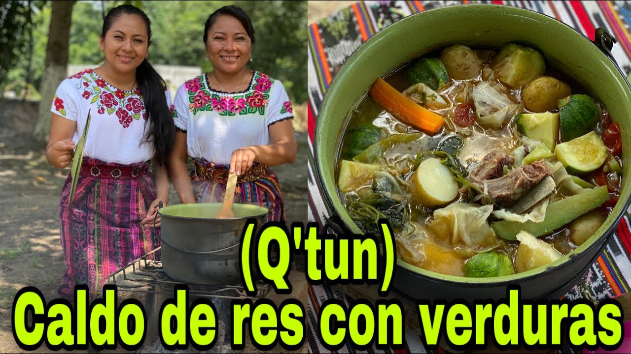Ti'ij wakx pa ria'l/ Caldo de res guatemalteco