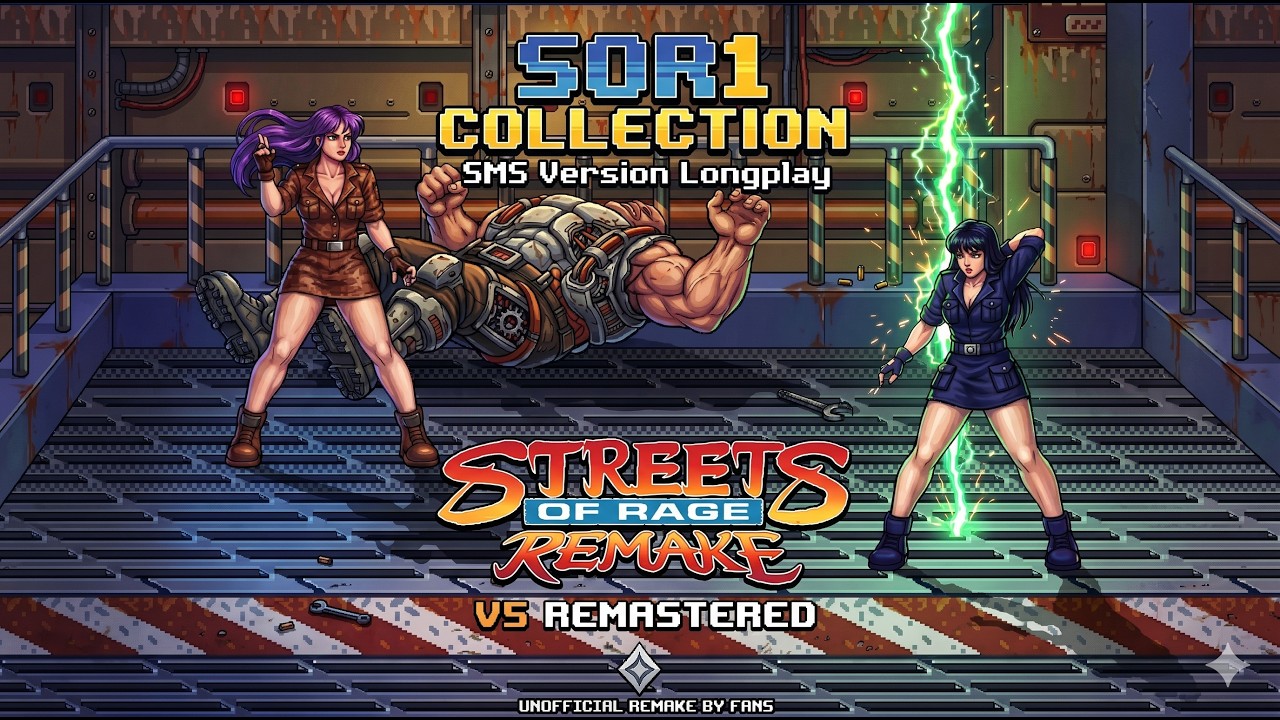 Streets Of Rage Remake V5 MOD SOR1 Collection SMS Longplay