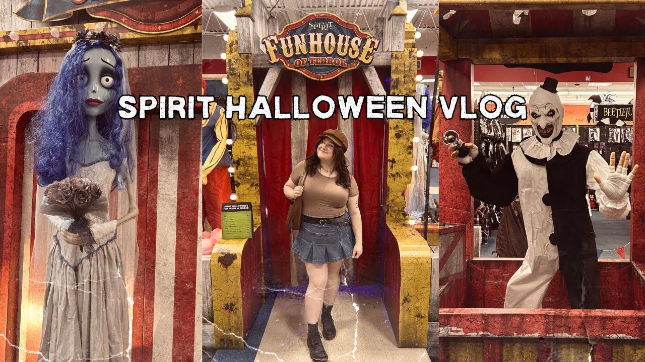 come to spirit halloween with me! 🎪🖤
