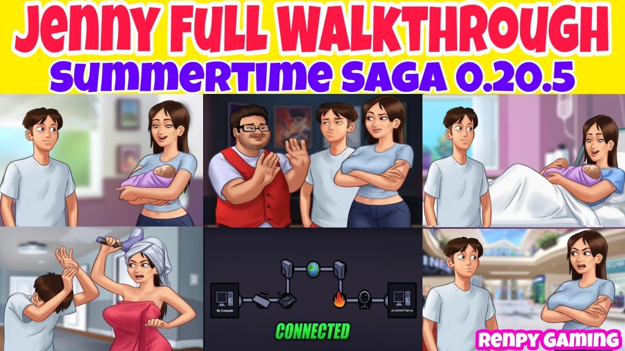 Jenny Full Walkthrough Summertime Saga 0.20.5 || Jenny complete Storyline