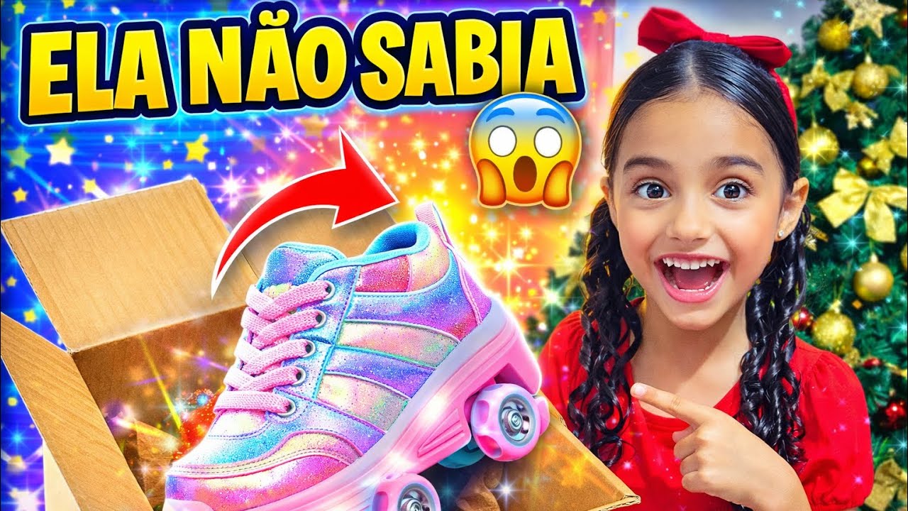 Ganhei um Tênis de Rodinha 🛼😍 | Surpresa