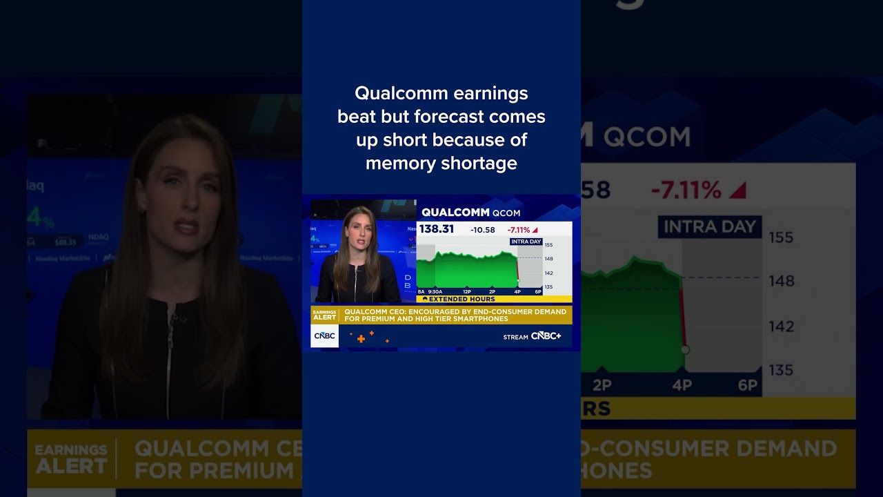 Qualcomm earnings beat but forecast comes up short because of memory shortage