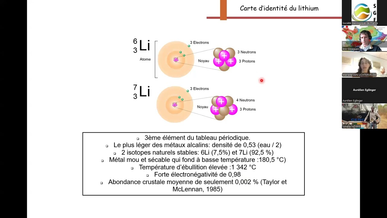 Géologie du Lithium, un élément clé pour la transition énergétique