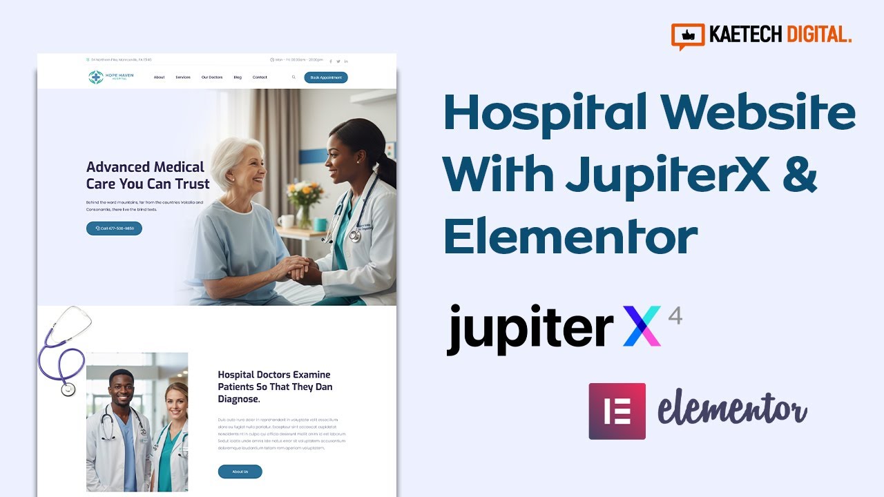 Как создать сайт больницы с помощью JupiterX, Elementor, ACF и JetEngine