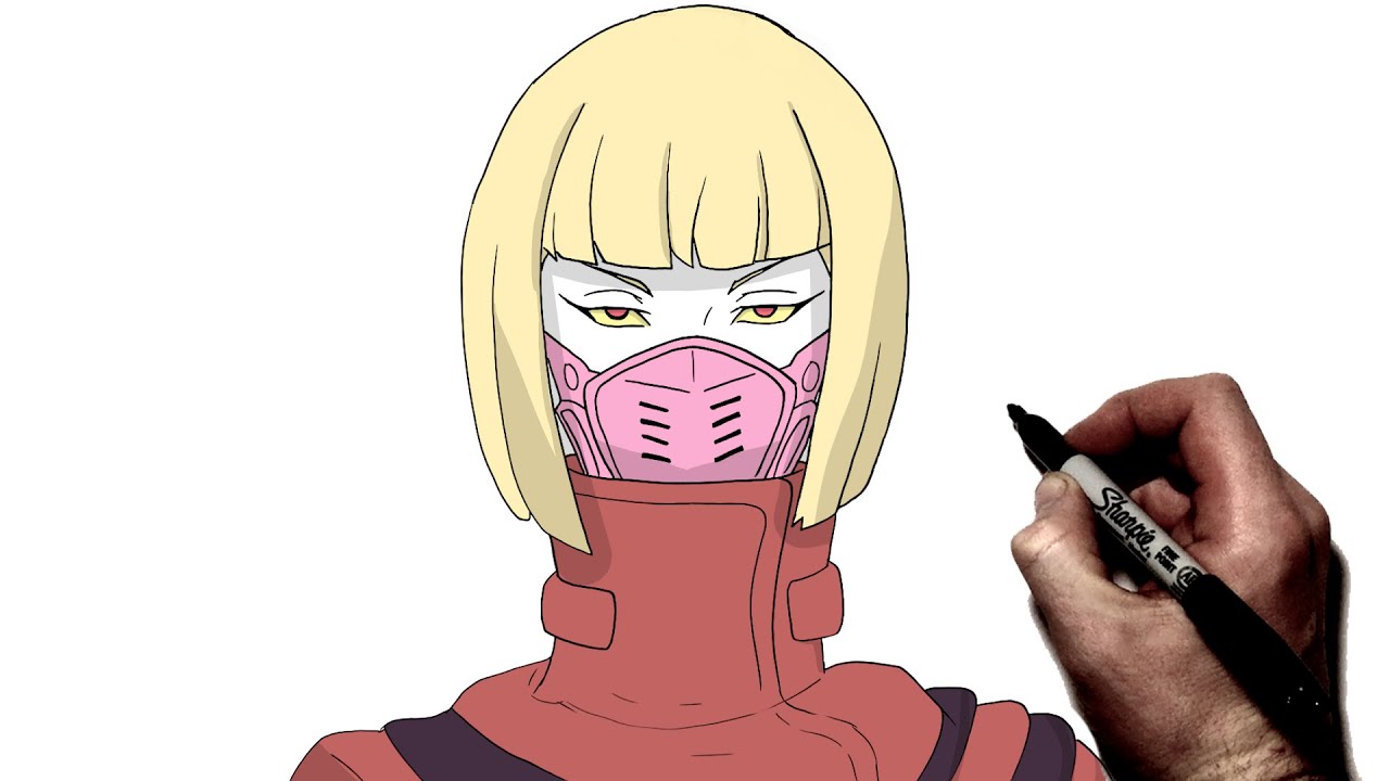 How To Draw Kiwi | Step By Step | Cyberpunk Edgerunners