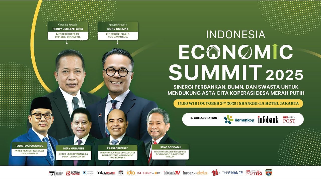INDONESIA ECONOMIC SUMMIT 2025 - THE ASIANPOST THE BEST SOE & INFOBANK SHARIA AWARD 2025