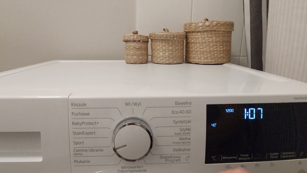 Pralka Beko MWUE9636CWE Przegląd programów i opcji. Mój pierwszy filmik :)
