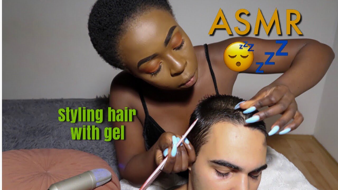 {ASMR} Styling Hair With Gel 💆🏽‍♂️