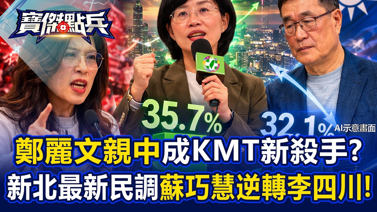 鄭麗文「親中」成KMT新殺手？ 新北市長最新民調蘇巧慧「逆轉」李四川！ - 黃世聰 呂國禎 丁學偉 劉寶傑《寶傑點兵》@TaiwanLBJnews