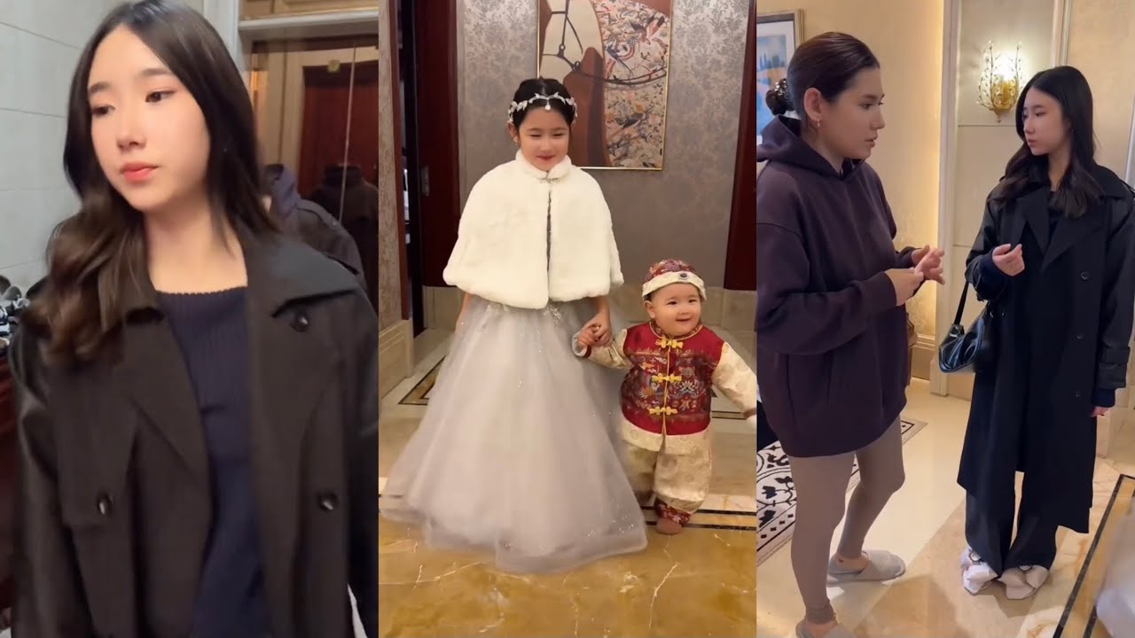 中俄家庭三胎宝贝回家过生日啦！