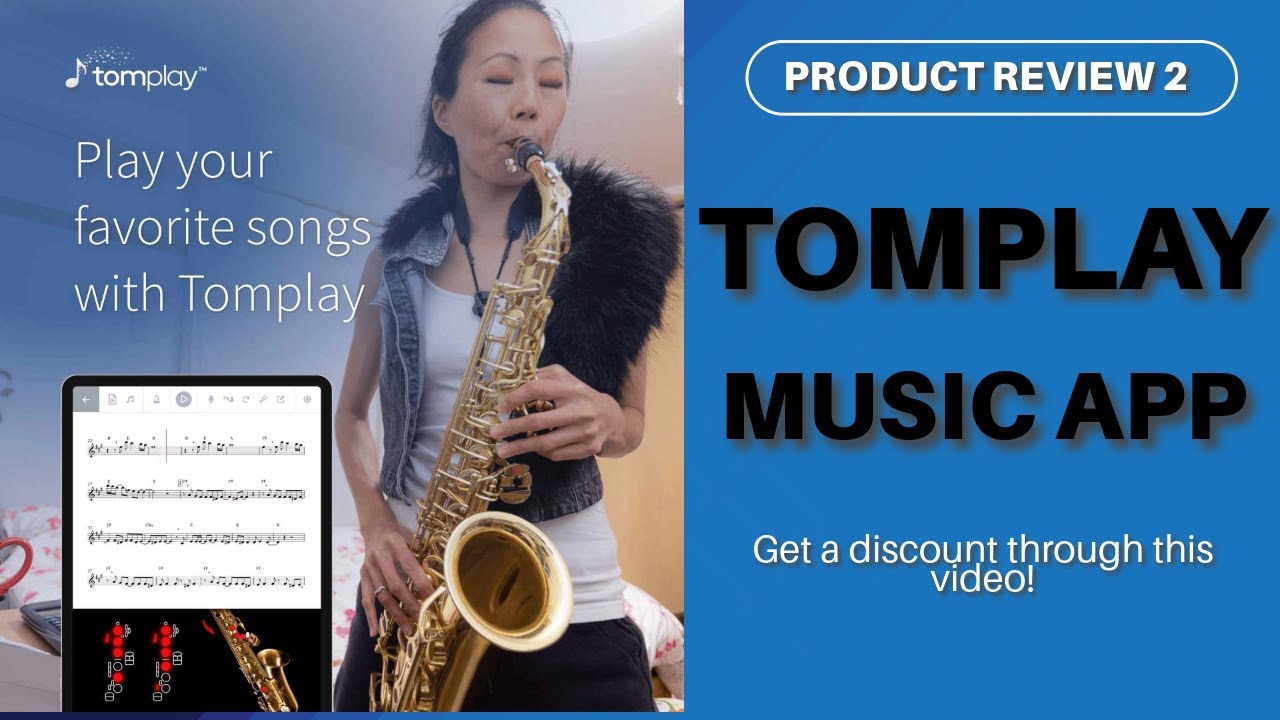 Tomplay Review 🎵 | The Interactive Sheet Music App for Saxophone & More