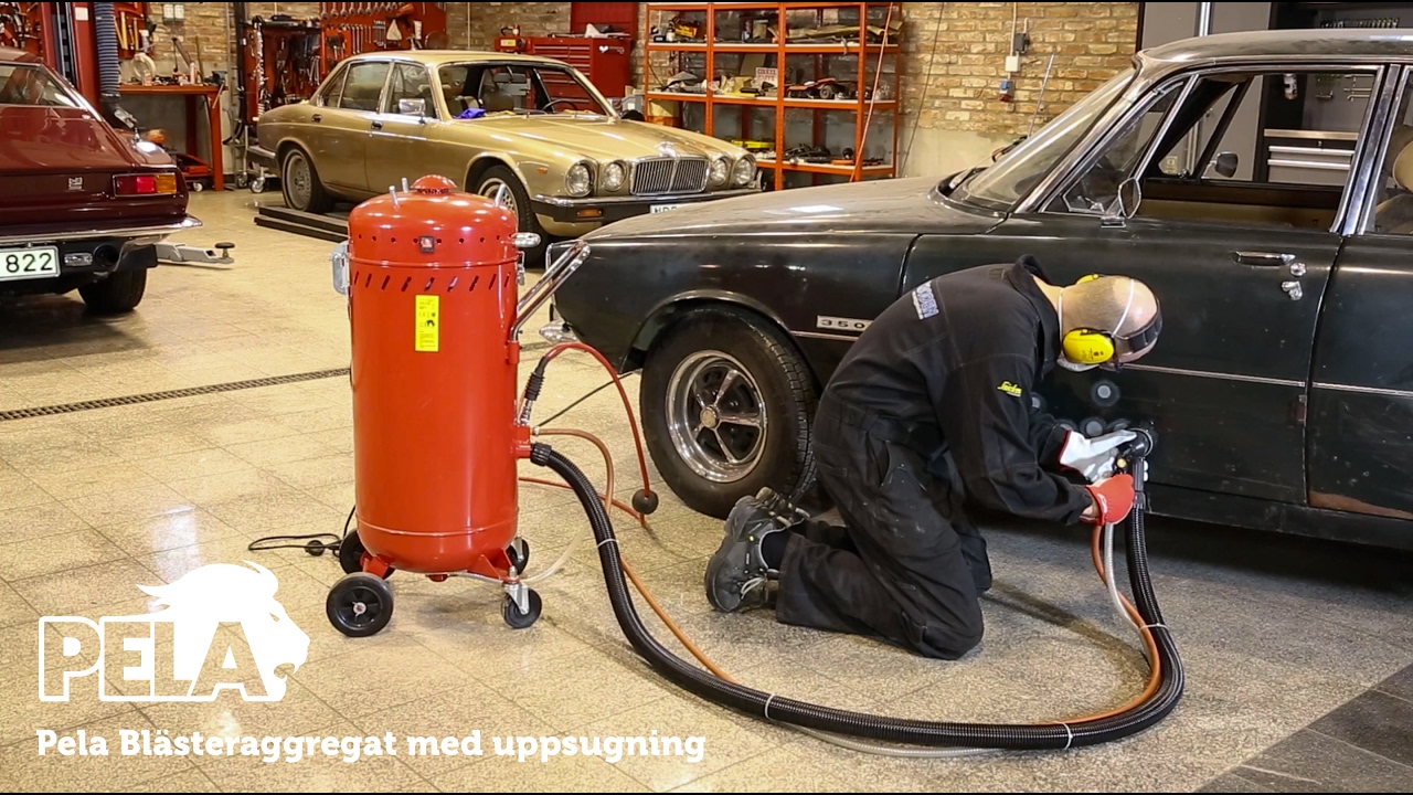 Blästeraggregat med uppsugning - PELA från Verktygsboden