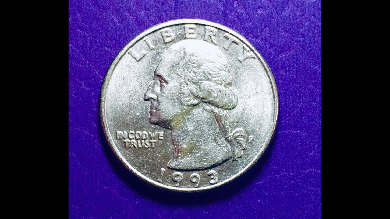 1993 US Quarter Die Break Error (Small) Coin