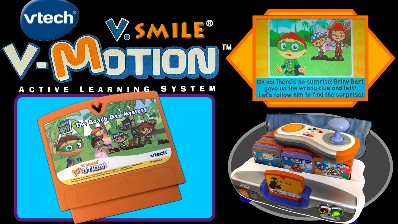 Super Why! The Beach Day Mystery on V.Smile by VTech a 2000s Edutainment Console