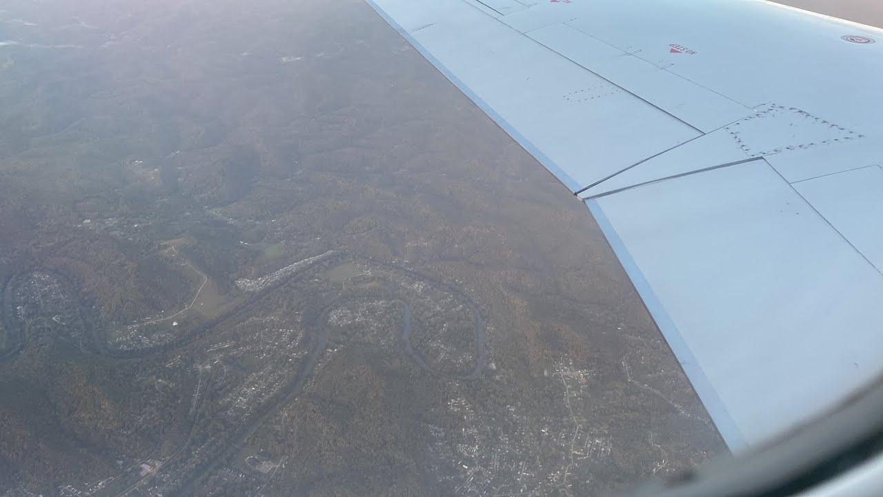 My first ever flight, taking off from West Virginia!