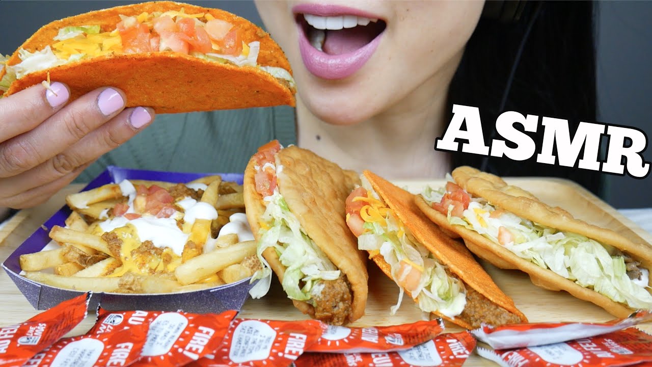 ASMR TACO BELL (EATING SOUNDS) NO TALKING | SAS-ASMR
