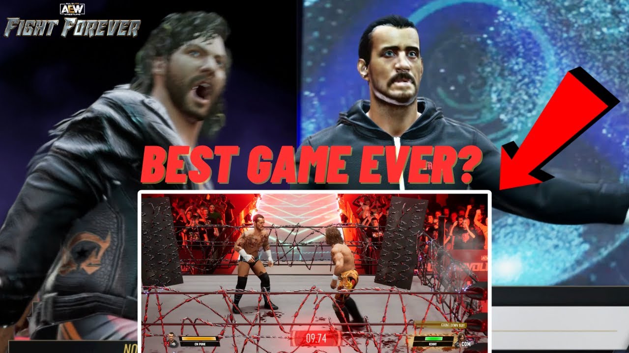 The Greatest Wrestling Game EVER? | AEW Fight Forever CM Punk vs. Kenny Omega