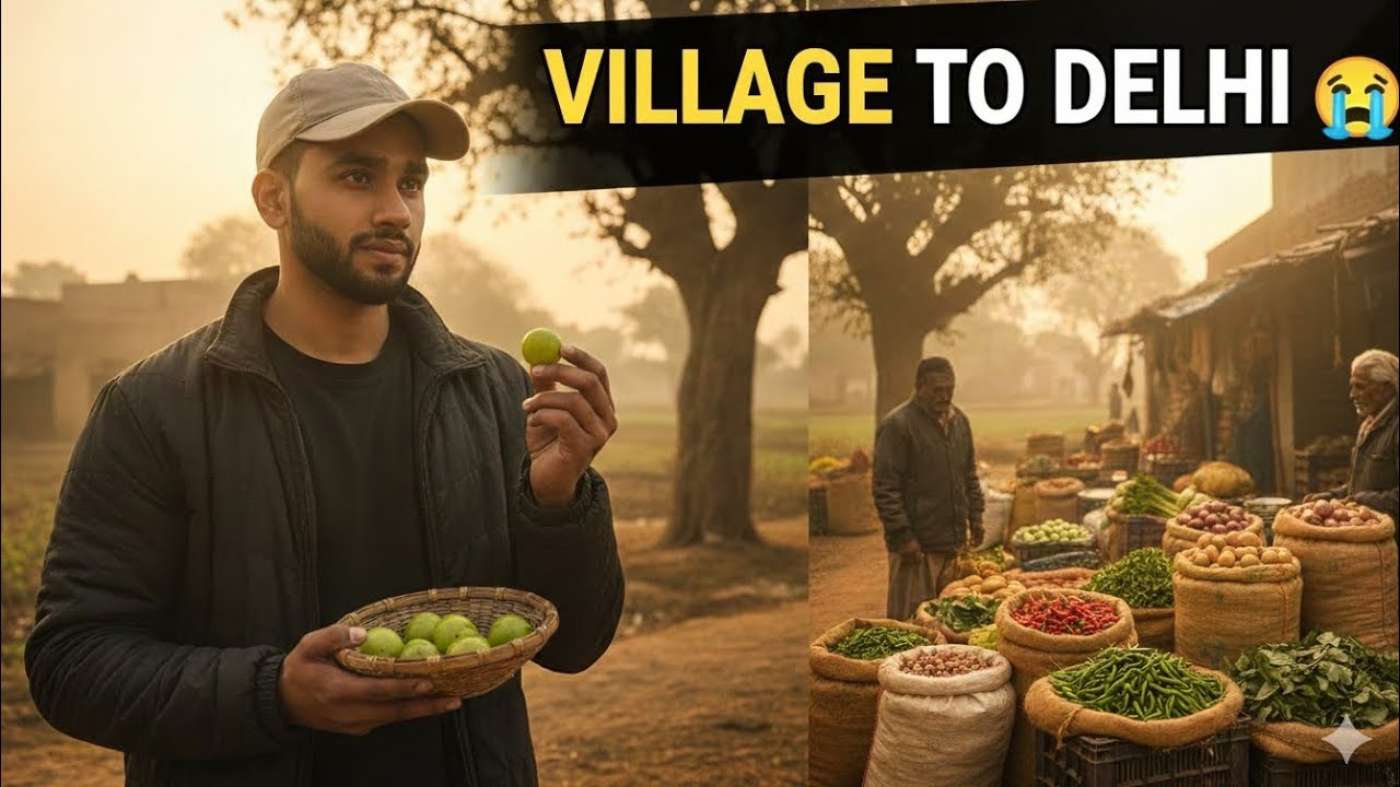 Day 99 | Gaon Se Delhi Tak 😢 | Amla Todna, Market Shopping & Real Village Life Vlog #viral #vlog 
