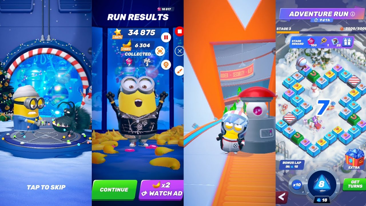 Punk vs Racer vs Cowboy vs Striker | New Minion Rush | ‎⁨@Crafteeminion⁩ & ‎⁨@TheGameroo7