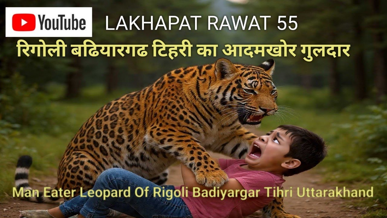  रिगोली बढ़ियरगढ़ टिहरी का आदमखोर गुलदार ManEater Leopard Of Rigoli Badiyargad Tihri Uttarakhand 