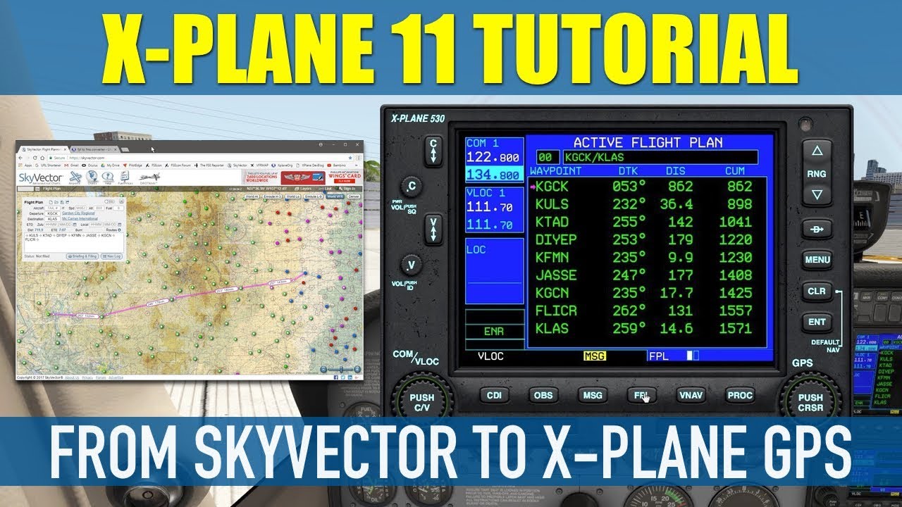 How To Export Flight Plans From SkyVector To X Plane 11 GPS