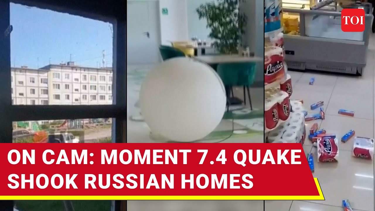 Russia &lsquo;RED ALERT&rsquo;: 3 Earthquakes In 32 Minutes Trigger Tsunami Warning | Chilling Footage Viral