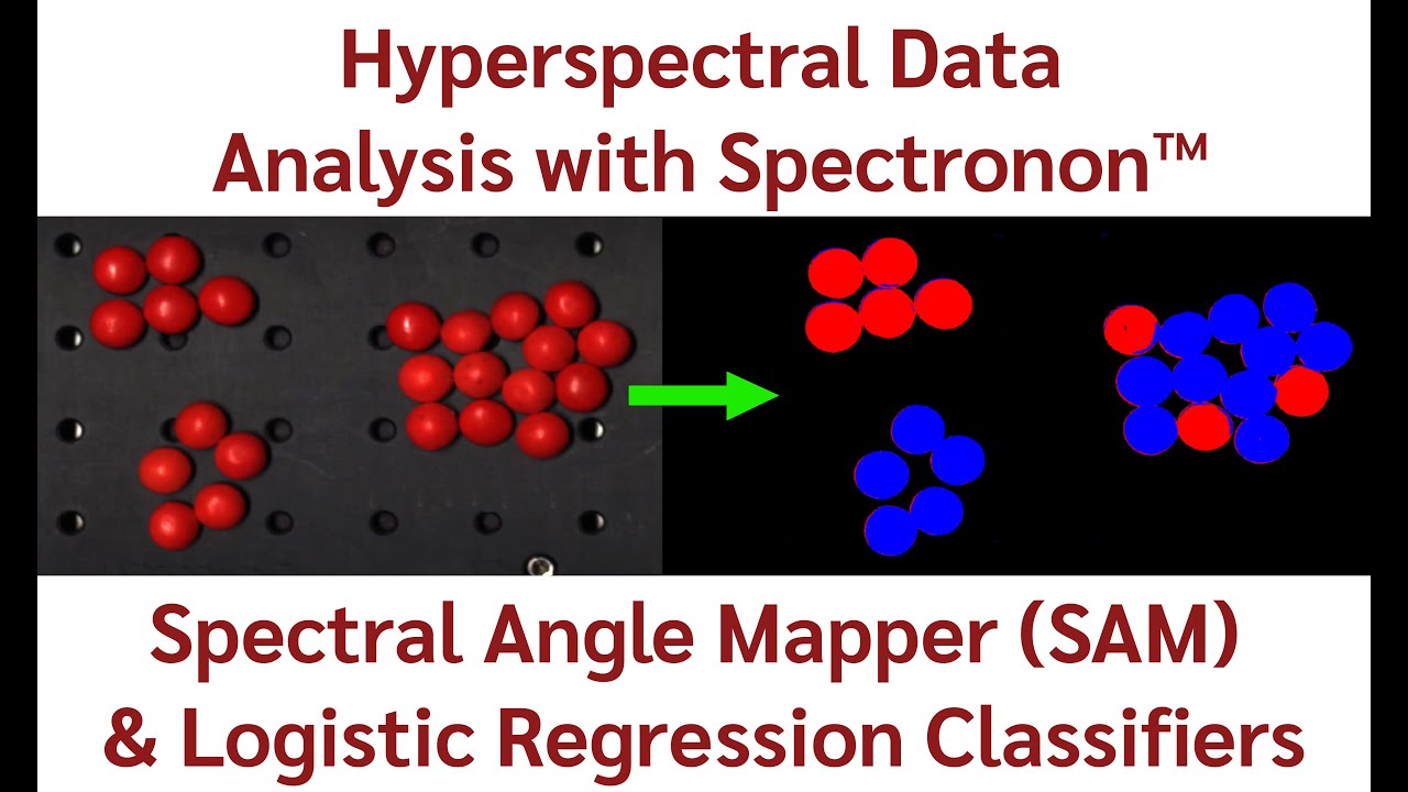 Hyperspectral Data Analysis with Spectronon: Spectral Angle Mapper & Logistic Regression Classifiers