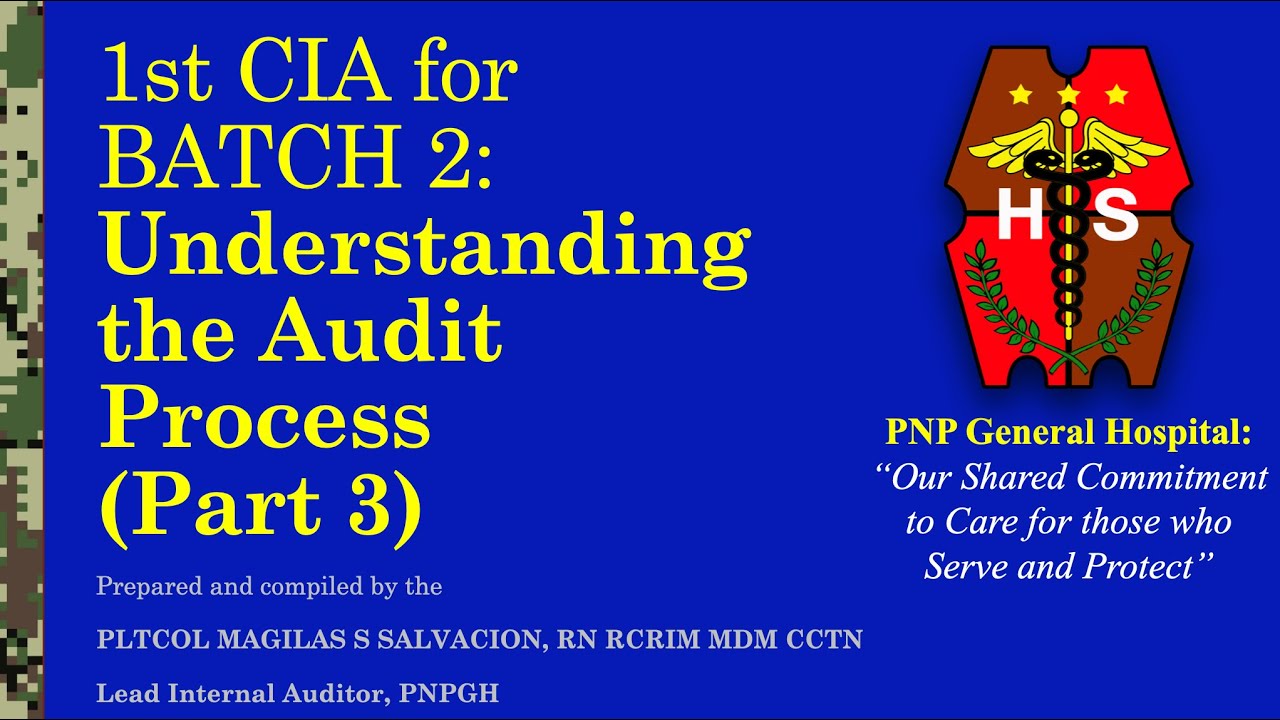 3rd CIA for BATCH 2  Understanding the Audit Process Part 3   SD 480p