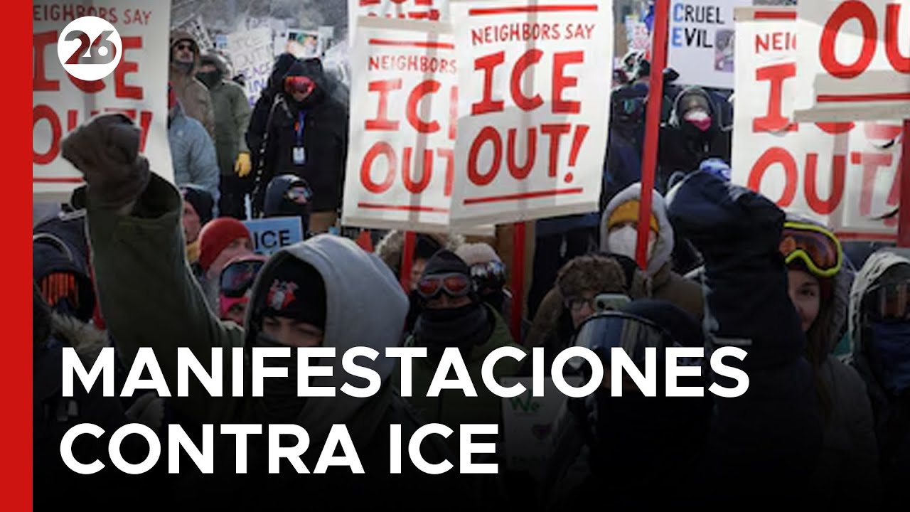 🇺🇸 MASIVA MARCHA EN MINNEAPOLIS: Huelga general contra las redadas migratorias
