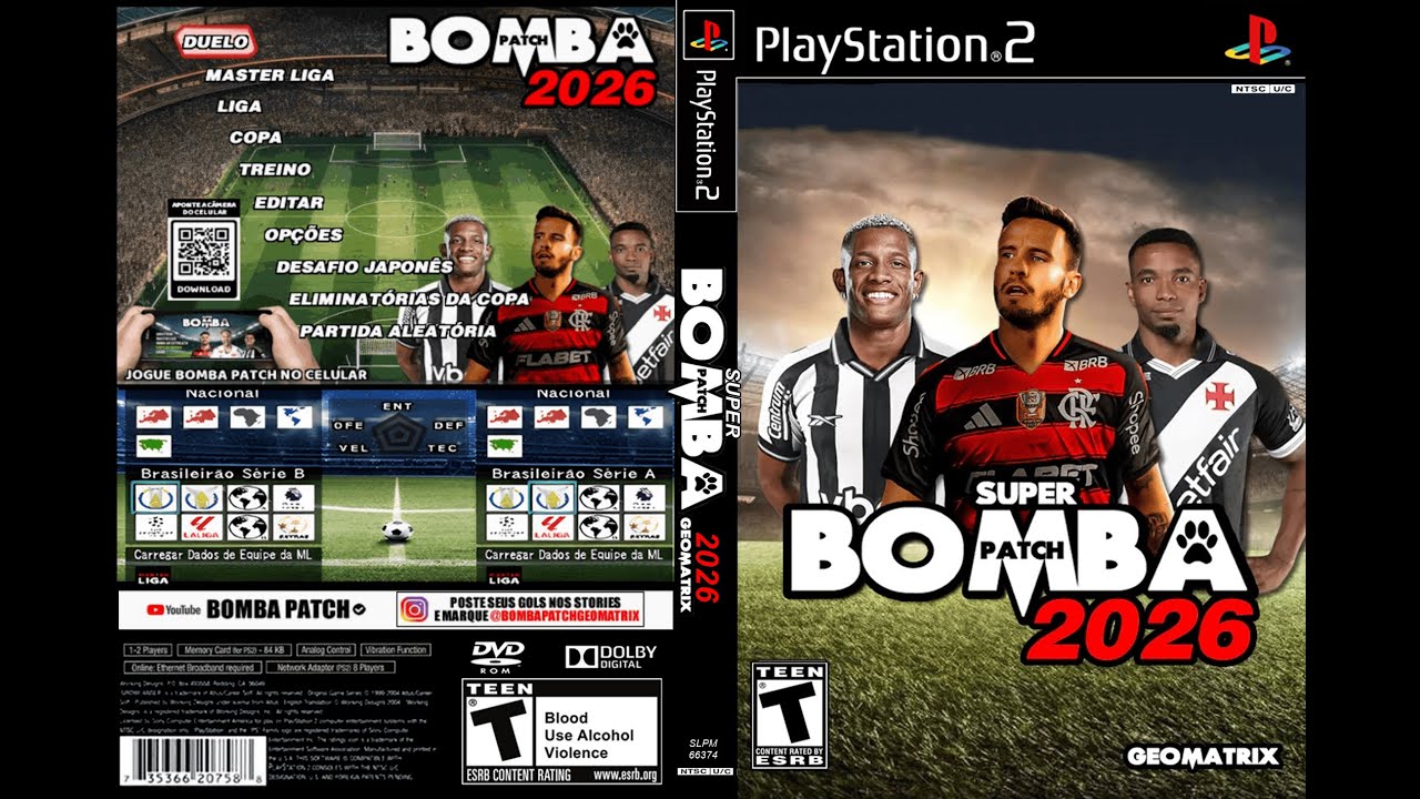 SUPER BOMBA PATCH 2026 ISO PS2, OPL, PCSX2
