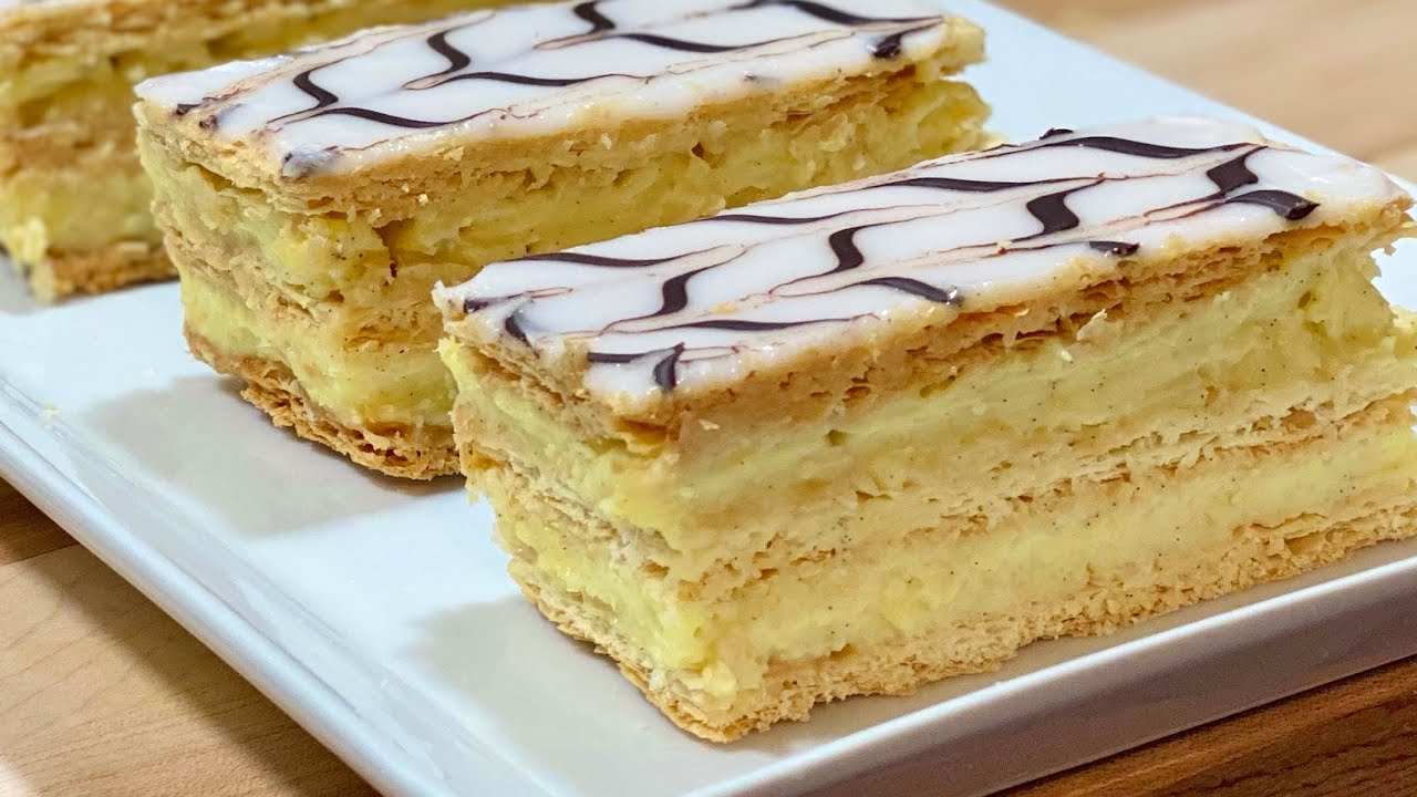 КАК СДЕЛАТЬ ДОМАШНИЙ МИЛЬ-ФЕЙ 👩🏻‍🍳 Легкий рецепт! С СУБТИТРАМИ.