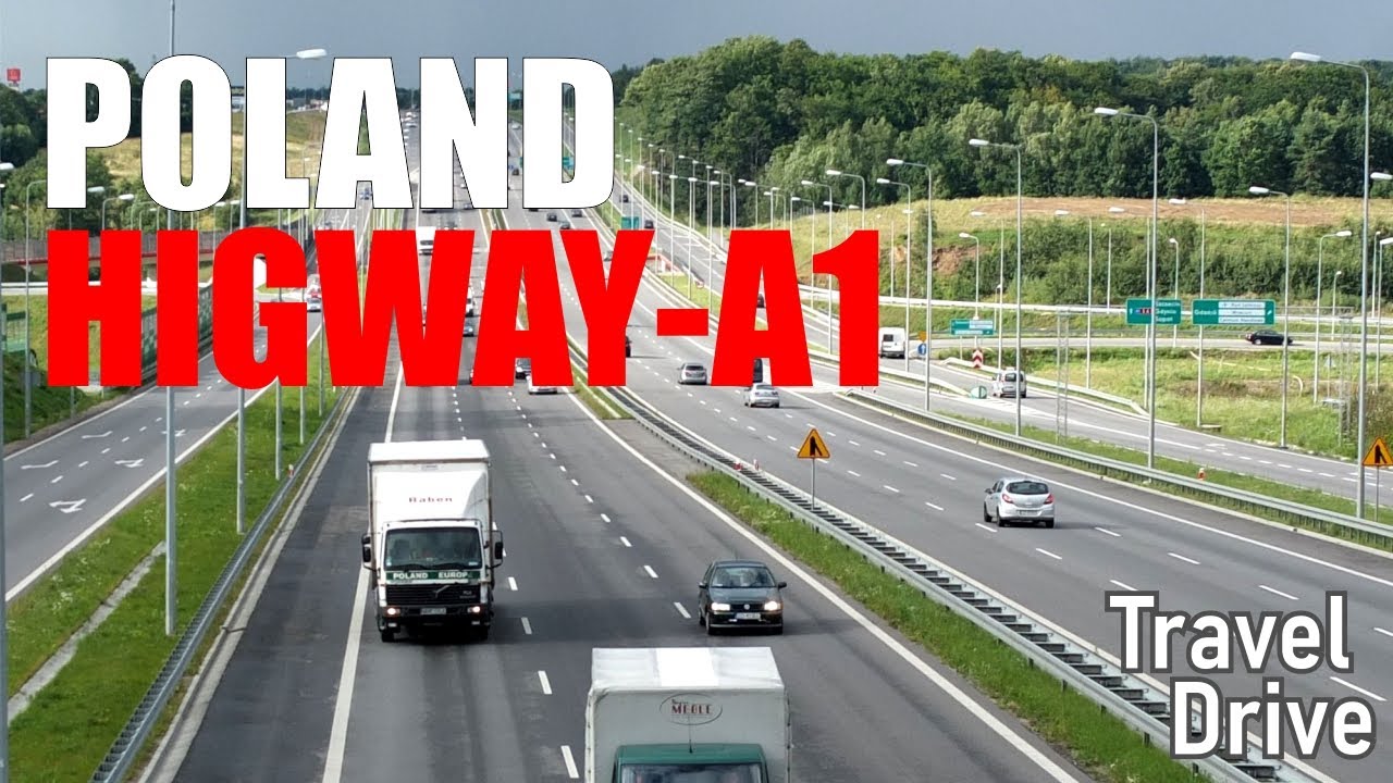 Autostrada A1 Gdańsk Polska Poland Higway Bursztynowa Travel Drive
