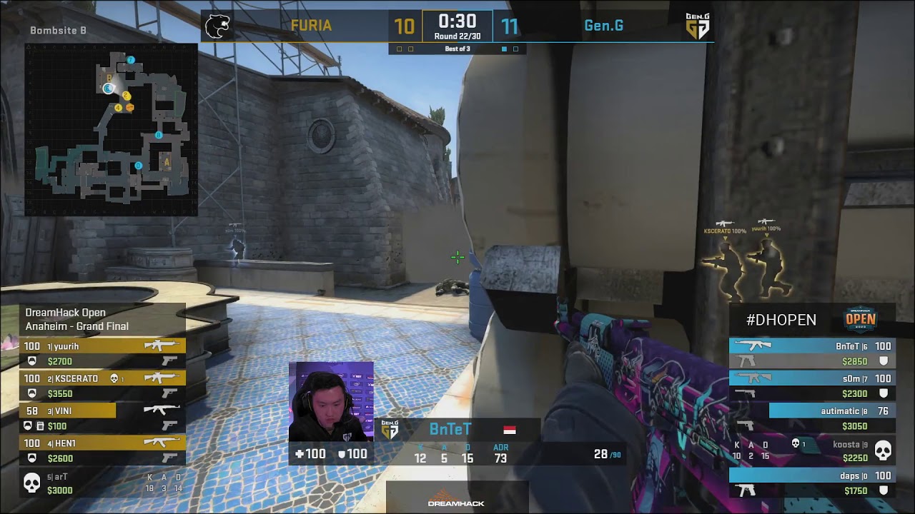 Koosta dies to throw BnTeT an ak, who then gets a 3k