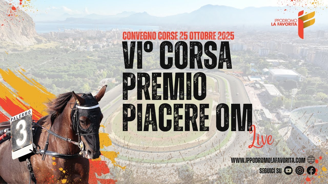 Live VI° Corsa del 25 Ottobre 2025 - 5 anni ed oltre - Metri 2000