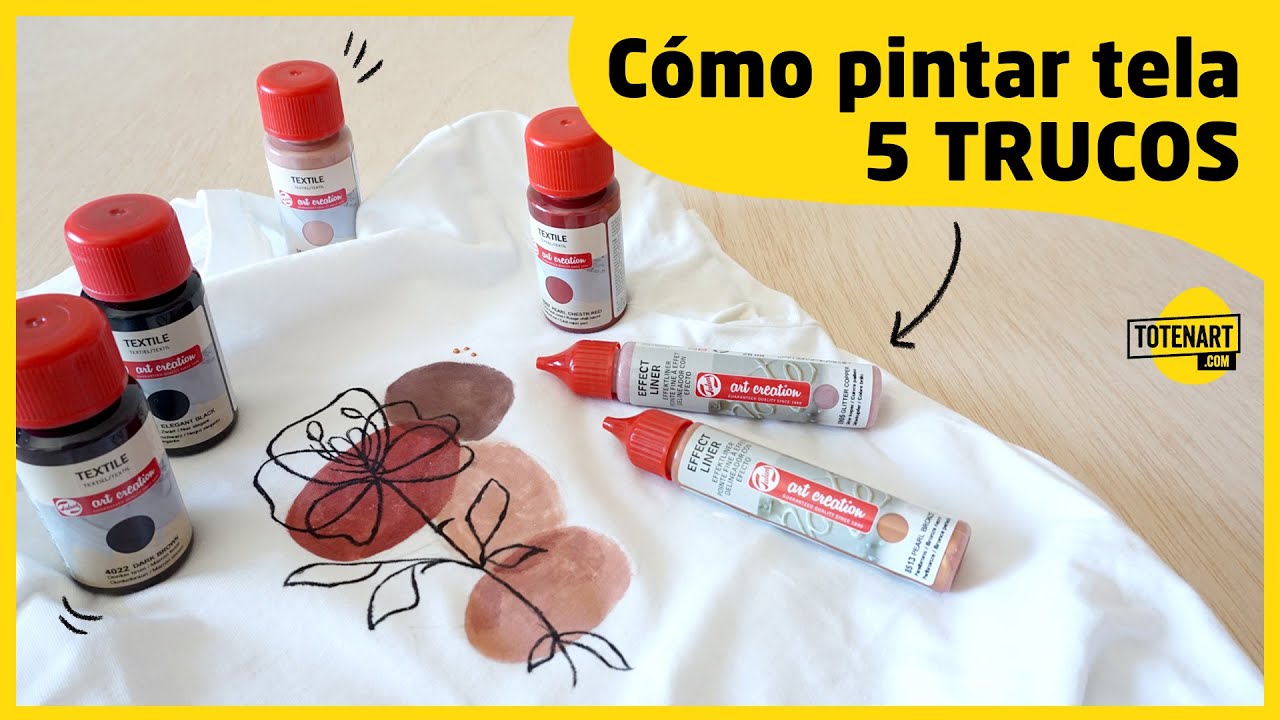 Cómo pintar tela 🖌️ 5 TRUCOS | totenart.com